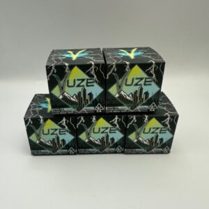 VUZE 100% Live Resin 1G Cartridges are pre-filled cannabis vape cartridges featuring a 1-gram live resin formulation. Designed for use with compatible vape hardware