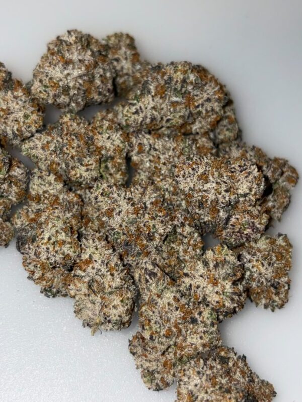 Milky Beltz cannabis strain, Milky Beltz strain, Milky Beltz cannabis, Milky Beltz flower, Milky Beltz weed strain, Milky Beltz hybrid, Teds Budz Milky Beltz, Sugar Factory Milky Beltz, Rainbow Belts genetics, Animal Cookies genetics, Lemon Cherry genetics, exotic cannabis flower, premium cannabis flower, sweet cannabis strain, fruity cannabis strain, candy cannabis strain, creamy cannabis strain, dessert cannabis strain, Rainbow Sherbet aroma, bubblegum cannabis, peach yogurt flavor, fruity cannabis flower, piney cannabis, terpene-rich flower. Teds Budz identifies Milky Beltz as Rainbow Belts × Animal Cookies × Lemon Cherry and describes its aroma and palate with rainbow sherbet, bubblegum, piney gas, candy, fruity and peach-yogurt notes.